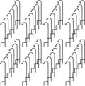 Ashman Shepherd's Hooks 35 Inch (48 Per Pack), Black, Made of Premium Metal for Hanging Solar Lights, Bird Feeders, Mason Jars, Christmas Lights, Lanterns, Garden Stakes and Wedding Décor.
