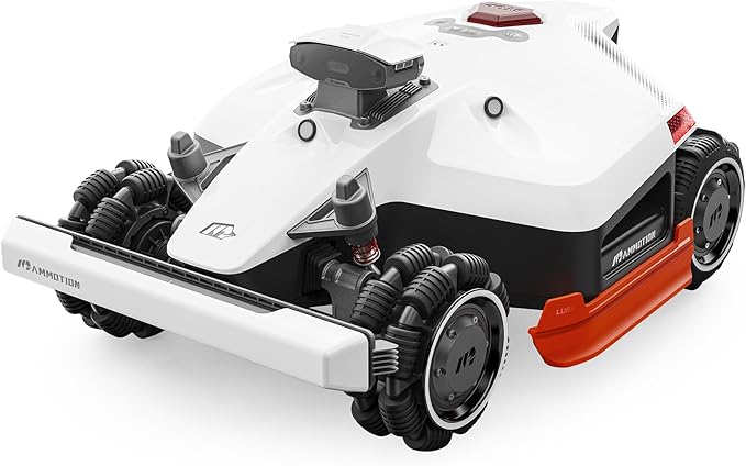 LUBA 2 AWD 5000HX Robot Lawn Mower with 4G, Reception 1.25 Acres, Max. 1.48 Acres, All-Wheel-Drive for 80% Slope, UltraSense AI Vision & RTK Automatic Edge Mapping, 2.2"-4.0" Cutting Height