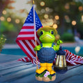 Garden Statues Frog with Solar Lantern, Outdoor Frog Figurine Decorations for Patio Yard Lawn Ornaments, Gifts for Mom/Grandma Birthday Housewarming