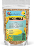 Natural Rice Hulls - Eco-Friendly Mulch and Soil Amendment for House Plants and Chicken Bedding - 1 Quart