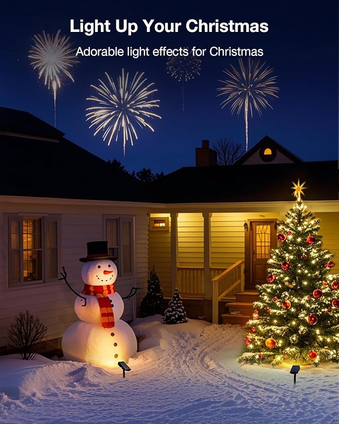 Solar Power Spotlight Outdoor Waterproof Landscape LED Accent Lighting for Yard, Tree, Plants, Walls, Path, Garden, Statues, Adjustable Brightness,Dusk to Dawn Long Lasting 6 Pack Warm White