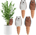 Kalolary 4Pcs Plant Watering Globes, Hedgehog Shape Self Watering Spikes Terracotta Drip Water Stakes Irrigation Watering Bulbs for Pot, Indoor, Outdoor, Vacation