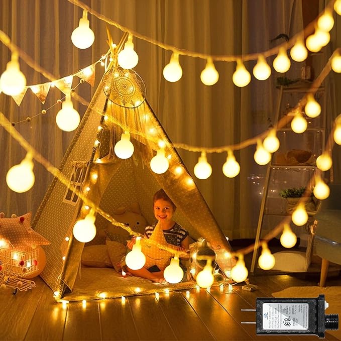 360 LED String Lights 82ft, 8 Lighting Modes Plug in Fairy String Lights for Bedroom Classroom Patio Garden Wedding Party Christmas Outdoor Indoor Decorations Warm White