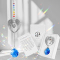Memorial Gifts for Loss of Loved One Unique Sympathy Gifts Rainbow Sun Catcher Indoor Window Hanging Crystal Prism Grief Bereavement Gifts Ideas for Who Loss of Mom Dad (Navy Blue)