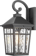 Porch Lights Outdoor Waterproof Exterior Lighting Fixtures 18 Inch Large Size Aluminum Outdoor Wall Lights with Water Ripple Glass E26 Socket
