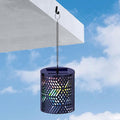 RGB Solar Lanterns Outdoor Waterproof Hanging Solar Lights Gifts for Men Women Metal Decorative LED Lanterns for Yard, Patio, Lawn, Tabletop, Pathway, Landscape, Garden Decor Diamond Pattern (1 Pack)