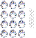 Crystalsuncatcher Clear Glass Crystal Ball Prism Feng Shui Lamp Hanging Drop Chandelier Pendants Suncatchers Pack of 12 pcs(20mm)