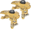 Hourleey 1/2 Inch Zinc Impact Sprinkler, 2 Pack Heavy Duty Lawn Sprinkler Head with Nozzles, Adjustable 0-360 Degree Impulse Watering Sprinklers for Large Coverage Garden Grass Yard Irrigation