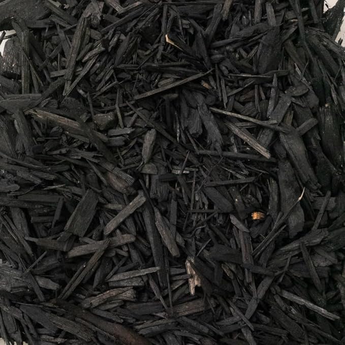 Premium Black Mulch by Gardenera - Beautify Your Garden and Support Plant Health - 5 QUARTS
