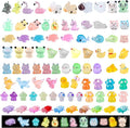 90 Pcs Mini Resin Animals Glow in The Dark Miniature Figures for Garden Accessories,for Craft,Garden Decoration, Goodie Bag Fillers Party Favors Decorations