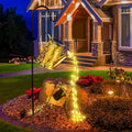 Solar Watering Can Lights Waterproof Garden Decorations - Outdoor Large Fairy Lartern Hanging Retro Metal Kettle Light Star Art Decorative Lamp for Walkway Table Patio Lawn with Bracket