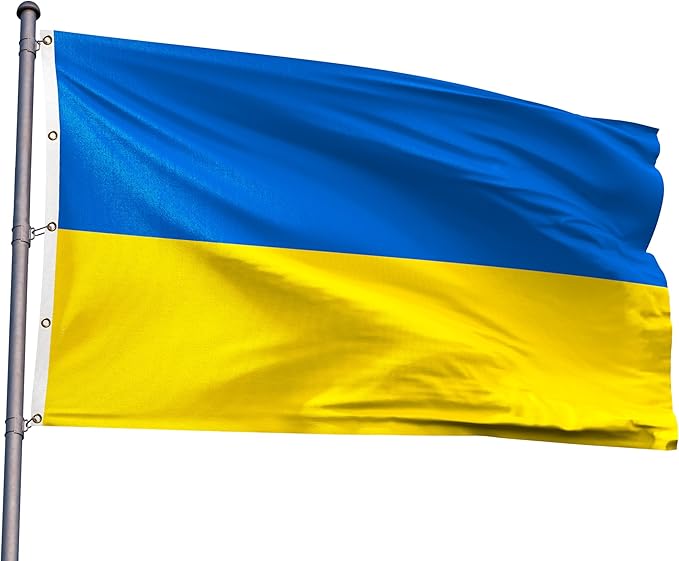 Ukraine Extra Large Flag 12x18FT Giant Ukrainian National Polyester Flag With 5 Grommets For Patriotic Ukrainian Themed Festival Events Party Decoration(Ukraine, 12x18FT)