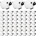 100Pcs Mini White Sheep Miniature Resin Sheep Figurines Cute Little Figurines Fairy Outdoor Moss Ornaments Landscape Figurines Garden DIY Ornament Accessories for Indoor Outdoor