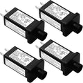Replacement Yard Inflatable Adapter Power Supply Adaptor - 12V 1.0A 4Pcs - Inflatable Plug Replacement Class 2 Power Supply - for Christmas Tree Light/Thanksgiving Yard Blow Up Decorations