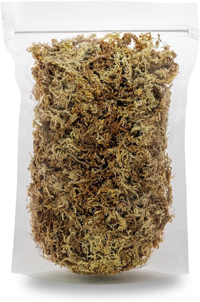 Premium New Zealand Sphagnum Moss by Gardenera - Organic Hand Mixed Long Fibered Sphagnum Moss Orchid - 4 Quart