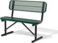 4/6/8 Feet Park Bench for Outside Heavy Duty Metal, Garden Benches Outdoor Bench with Backrest & Portable Frame, for Shopping Malls Stores Parks Patios Decks, Green