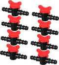 Drip Irrigation Switch Valve Gate Valves for 1/2 Inch Double Male Barbed Valve (8)
