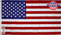 Carrot-Top Patriarch Polyester American Flag for Outside & Inside 5x8 - US Flag, Outdoor, United States Flag Made in USA, Heavy Duty w/Brass Grommets