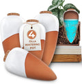 Plant Self Watering Globes - Terracotta Watering Spikes - Slow Release Olla Pots - Holds 16 oz - Drip Irrigiation Olla System