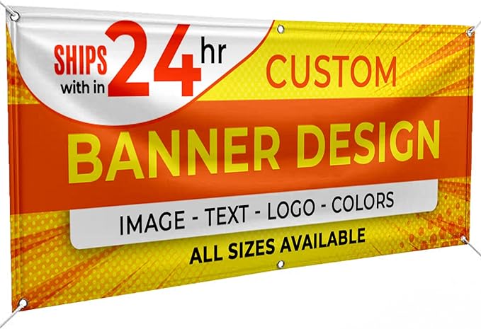 Personalized Passion Vinyl Banner 4' x 5' - Customized Banner for Business, Graduation, Birthday Parties - Indoor/Outdoor Use - Full Color 13oz Vinyl Custom Signs with HD Printed Text, Photos