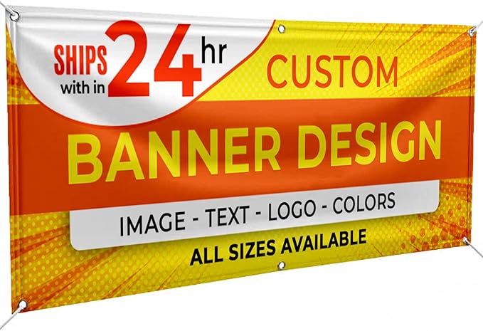 Personalized Passion Vinyl Banner 8' x 4' - Customized Banner for Business, Graduation, Birthday Parties - Indoor/Outdoor Use - Full Color 13oz Vinyl Custom Signs with HD Printed Text, Photos