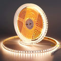24V 65.6ft/20m LED Strip Light Warm White 3000K 2400LEDs High Brightness 12000LM SMD2835 Flexible No-Waterproof IP20 LED Tape for Kitchen Backyard Hallways Stairs Decoration(No Power Supply)