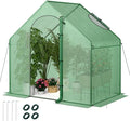 71x40x66 Walk-in Mini Greenhouse Kit for Outdoors with Durable Greenhouse Plastic Cover, 4-Tier Small Green Houses for Outside Gardening & Plant Protection, Portable Indoor Green House