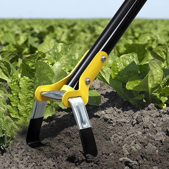 Garden Hoe Tool，54 inch Weeding Tools for Garden,Handheld Weeding Rake Planting Vegetables Farm,Sharp Durable Gardening Gifts for Hoe Garden Tool Traditional Steel Quenching Forging Process