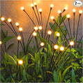 TONULAX Solar Garden Lights - New Upgraded Solar Swaying Light, Sway by Wind, Solar Outdoor Lights, Yard Patio Pathway Decoration, High Flexibility Iron Wire & Heavy Bulb Base, Warm White(2 Pack)
