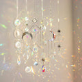 6Pieces Crystal Suncatchers for Window Hanging Sun Catcher with Chain Rainbow Maker Crystal Prisms Decor for Home Garden Party Wedding Ornament Gift Mother Daughter
