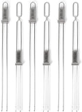 BBQ-AID Premium Barbecue Metal Skewers for Kabobs with Quick Release - Double Pronged, Stainless Steel Metal Skewer for Grilling - Shish Kabob Sticks, Veggies & More