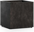 Reglito Cube Planter - 31.5 in x 31.5 in x 31.5 in - Brown Stone