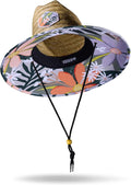 Straw Hat for Men & Women | Lifeguard Hat, Beach Hat & Sun Hat | UPF 50+ Wide Brim for Sun Protection | One Size | Hemlock