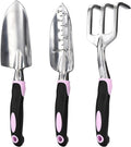 2WAYZ - Garden Tool Set - Heavy Duty 3-Piece Gardening Kit - Aluminum Alloy Spade Shovel, Transplant Hand Trowel, and Cultivator Rake - Ergonomic Non-Slip Rubber Grip - Ideal Garden Tools Gift