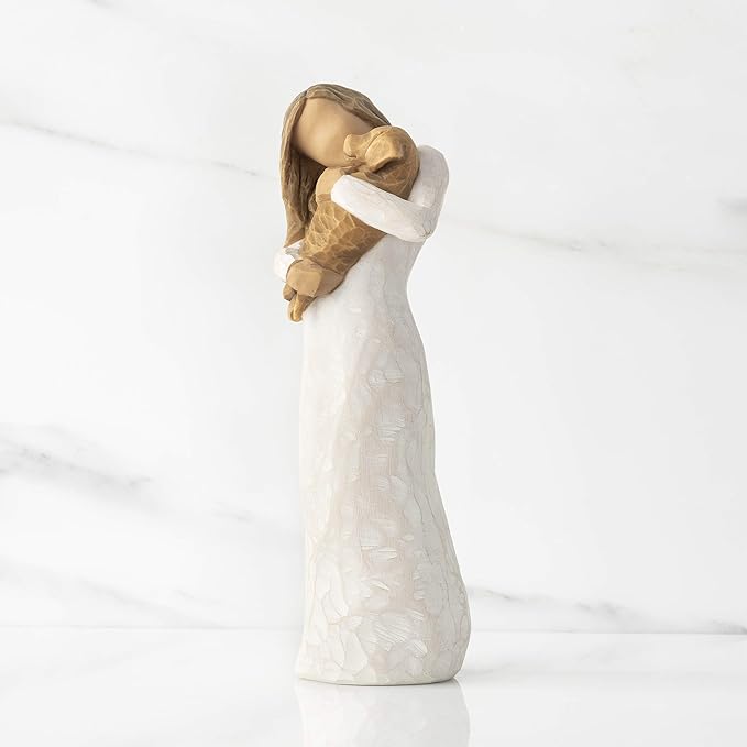 Willow Tree Adorable You (Golden Dog), A Joyful Friendship, Expresses Relationship with a Much-Loved Pet Dog, Sculpted Hand-Painted Figure