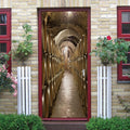 3D Door Stickers Murals Peel and Stick - Wine Cellar - Door Wallpaper Self-Adhesive Door Decals Removable PVC Waterproof Door Poster for Bedroom Living Room Door 31.5" x 78.7"
