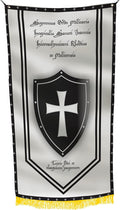 Sovereign Military Hospitaller Order of Saint John of Jerusalem 3x5 Feet Flag - Saint John of Jerusalem & Rhodes Design, Historical Saint John of Jerusalem Coat of Arms, Polyester with Grommets