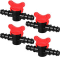 Drip Irrigation Switch Valve Gate Valves for 1/2 Inch Double Male Barbed Valve (4)