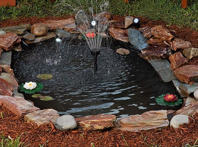 Pond Liner, 20 Mil 7 x 10 Feet Pond Liners for Outdoor Ponds, Black LDPE Fish Pond Liner for Small Ponds, Streams Fountains and Garden Waterfall