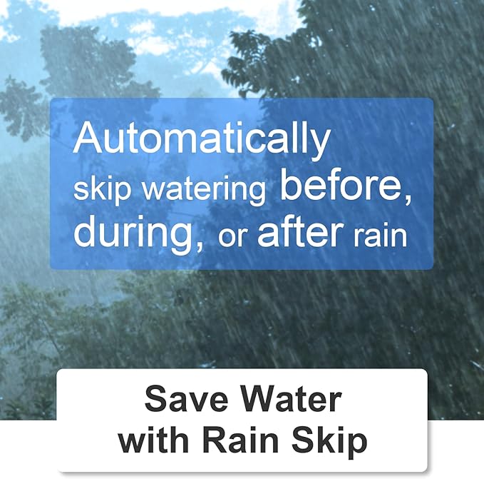 LinkTap D1 Wireless Water Timer (Requires Gateway), 2-Outlet Smart Irrigation Hose Faucet Timer, Two Built-in Flow Meters, Long Battery Life, Weather Aware, Better Range Than WiFi, IP66, Alexa