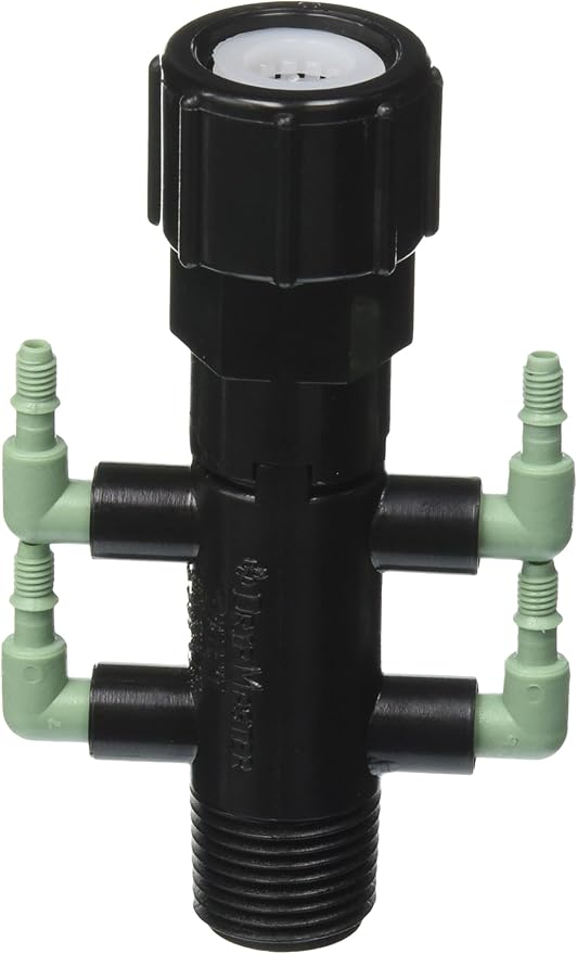 Orbit 3 Pack Drip System Shrub Adapter 4-Port Watering Manifold for 1/4 Inch Tube