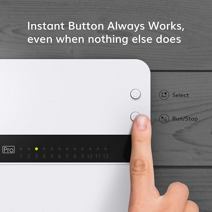Yardian Pro Smart Sprinkler Controller 8 Zone - Control Buttons, Apple HomeKit, Alexa, Google Assistant and Home Assistant Compatible, Enhanced Wi-Fi, RJ45, Level VI Worldwide Power Supply