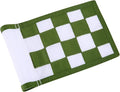 Golf Flag,Green Golf Flags,Solid Nylon and Checkered Training Golf Putting Green Flags, Indoor Outdoor Backyard Garden Portable Golf Target Flags,8.7inch*6inch (White-Green)