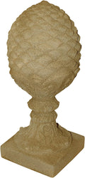 EMSCO Group Pineapple Statue – Natural Sandstone Appearance – Made of Resin – Lightweight – 23” Height