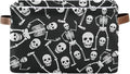 Skull Rectangular Storage Basket Organizer Bin Shelf Baskets For Clothes Gifts For Home Office Dorm