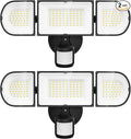 150W Motion Sensor Lights Outdoor for Outside, 15000LM LED Flood Lights Outdoor wired Dusk to Dawn, Exterior Security Floodlight Fixture Waterproof IP65, Outdoor Lighting for House, Garage 2 Pack