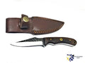 CUSTOM FORGED CARBON KNIFE /ROSEWOOD GRIP BY TITAN TC-054
