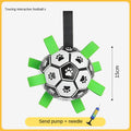 Dog Toy Ball for Teeth Cleaning and Durable Chewing Dog Soccer Ball for Outdoor Use