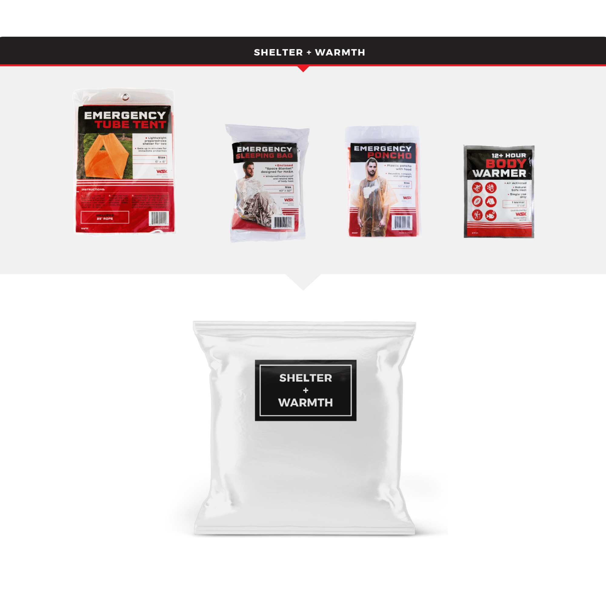 WSK Elite 72-Hour Emergency Evacuation Survival Rolling Bag