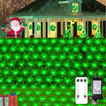 JMEXSUSS 360 LED Green Net Lights Outdoor, Connectable 12ft x 5ft Christmas Net Lights Plug in with Remote, 8 Modes Waterproof Green Christmas Lights for Bushes Christmas Halloween Decorations